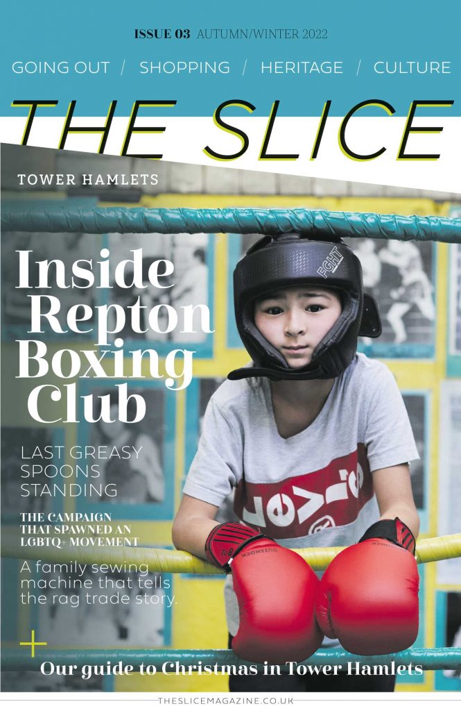 Cover of The Slice autumn/winter 2022 - the boxing and unity issue.